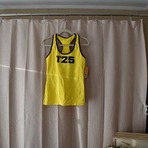NWT T25 Beachbody Large Yellow Tank Top